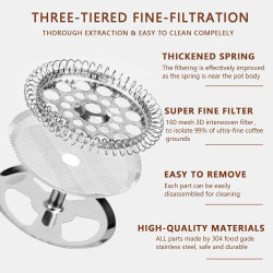 Prensa Francesa de acero - 350ml